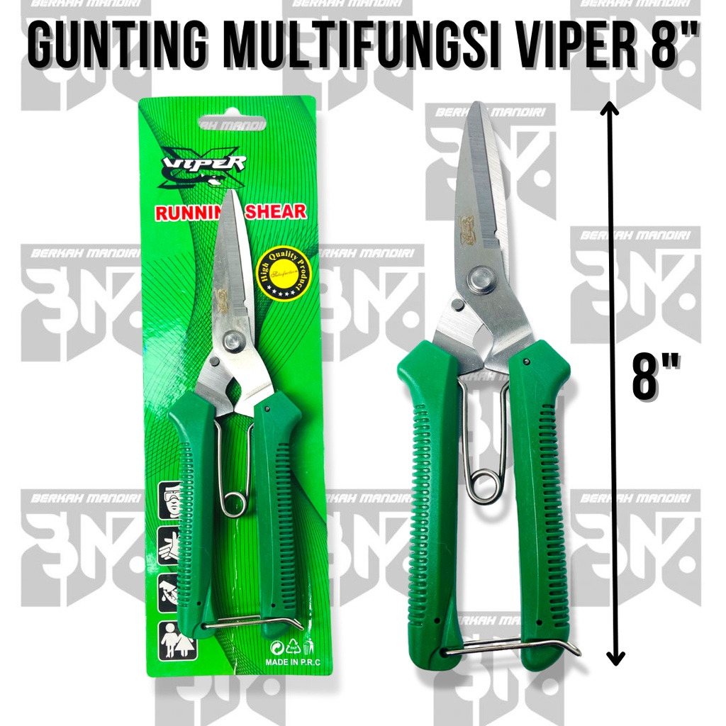 VENUS Gunting ranting/dahan 8inch 200mm|Gunting Baja Ringan Lurus|Gunting Holo Hollow|Gunting Kawat Seng|Gunting Plat Multifungsi|Gunting Galvalum|Gunting Bonsai