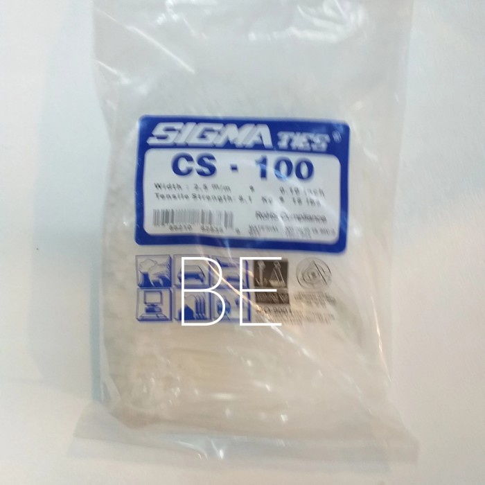 

Terlaris Cable Ties /Kabel Ties Sigma Cs100 10 Cm Putih Isi 1000 Pcs