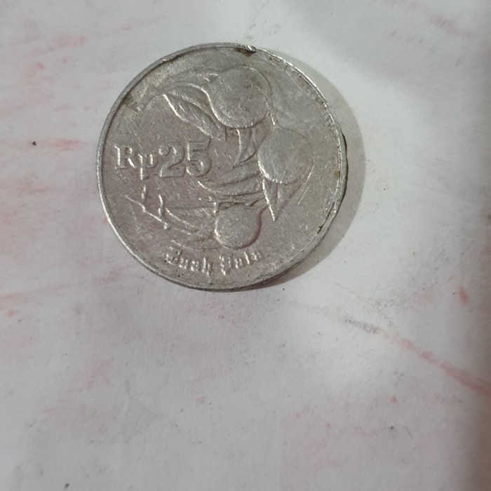hanya disini] UANG KOIN 25 RUPIAH EDISI TAHUN 1994 BUAH PALA