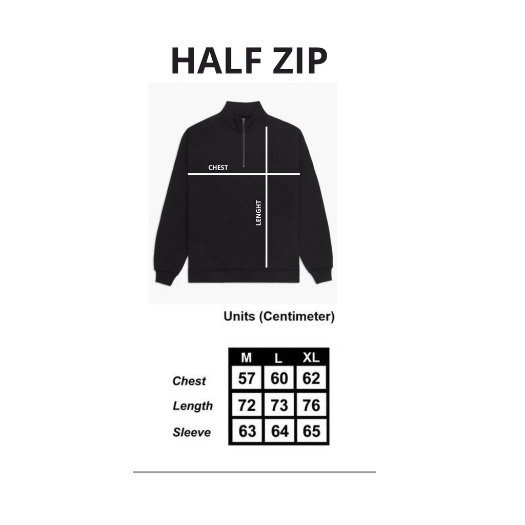 Roughneck Half Zipper Sweatshirt Army Grey Beige Sage &amp; Hitam / Sweater Pria Wanita Murah / Jaket Resliting