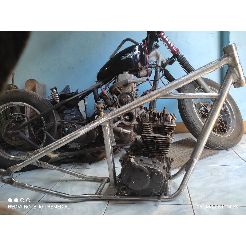 Rangka Motor chopper, frame custom chopper, rangka motor custom chopper, Rangka chopper honda, Rangk