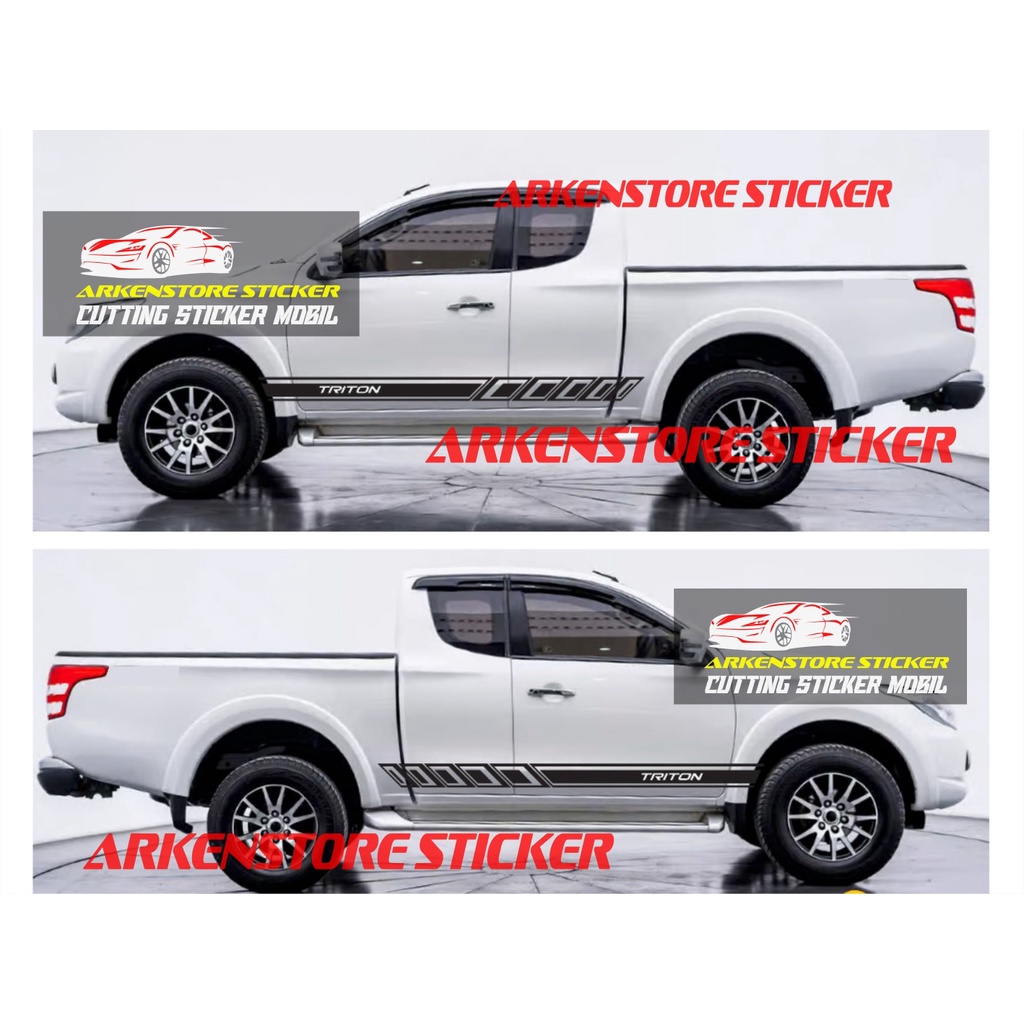 sticker mobil triton cutting sticker mobil mitsubishi triton terbaru