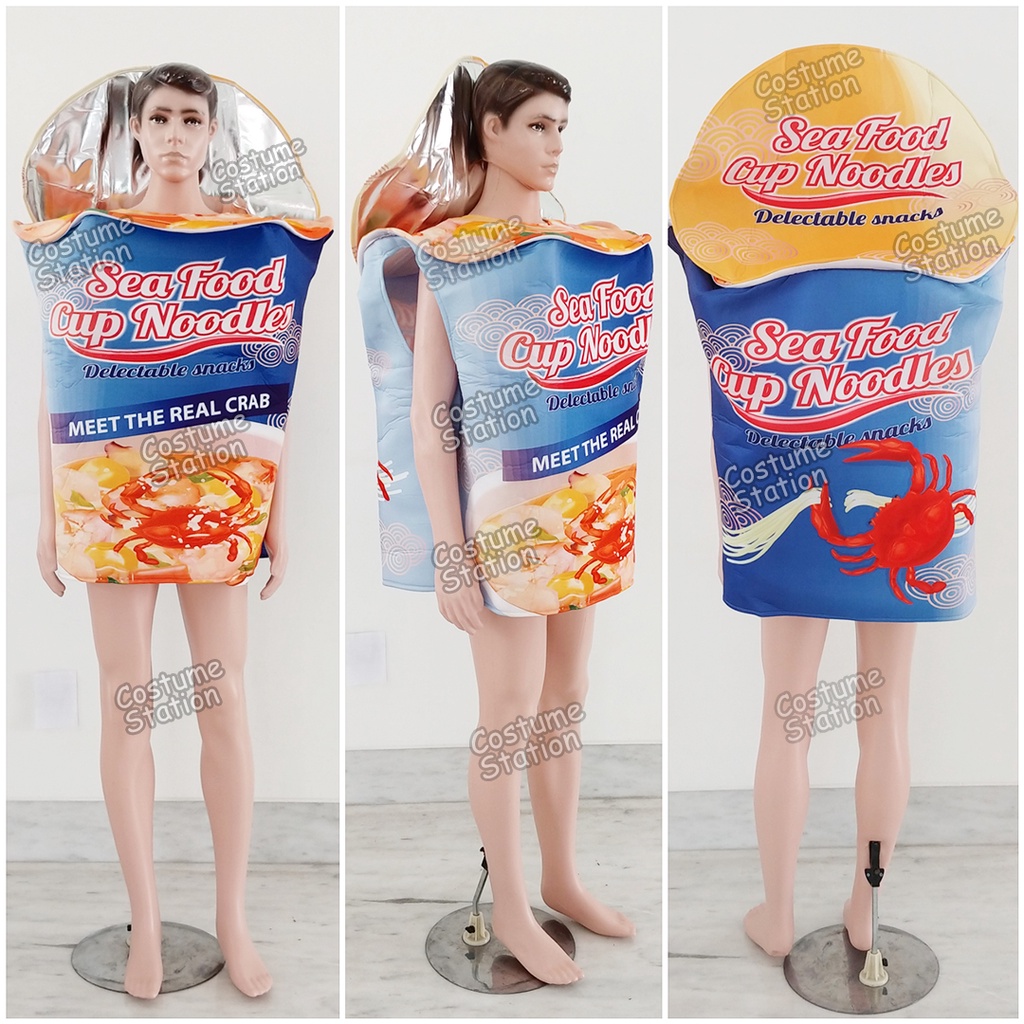 Kostume Cup Noodle Mascot / Costume Makanan Mie Gelas Halloween dewasa