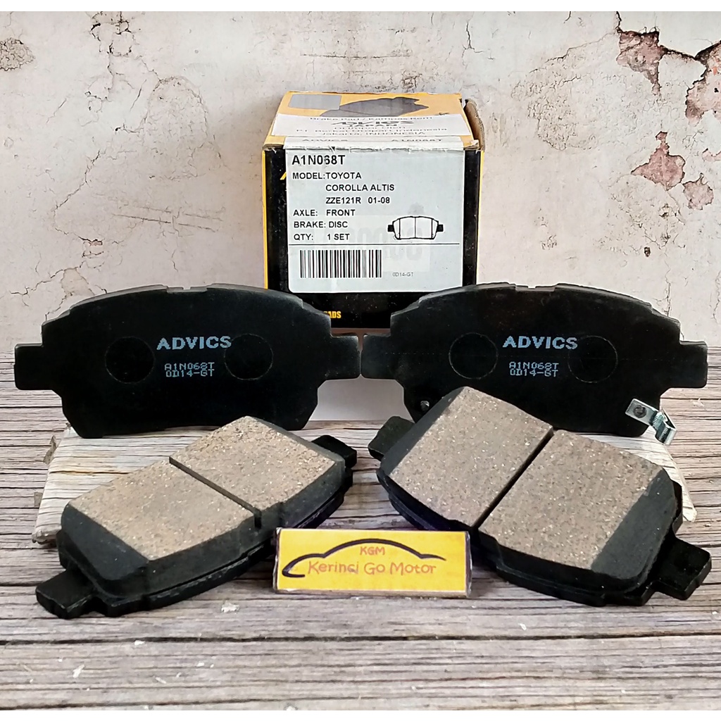 BRAKE PAD KAMPAS REM DEPAN COROLLA ALTIS 01-04 AISIN ADVICS A1N068T