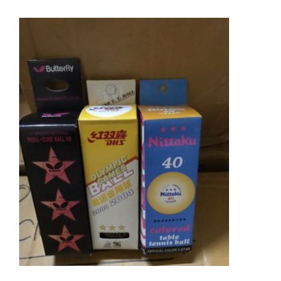 BOLA PINGPONG TENIS MEJA DHS 1 KOTAK ISI 3 PCS - 3STAR MURAH GROSIR