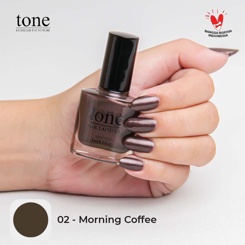 Kutek Tone Nail Lacquer Nude Halal Murah 8ml | Cat Kuku Tone Nail Polish 8ml BPOM