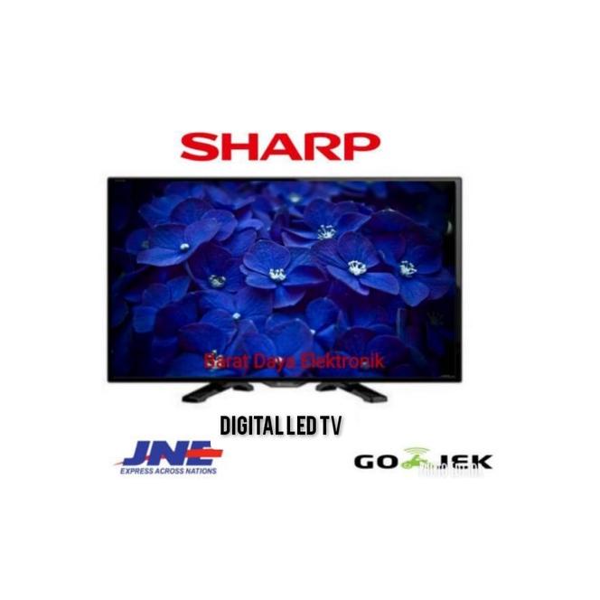 Termurah Led SHARP TV LED 24 inch SHARP LED TV 24 Inch HD Digital - 2T-C24DC1i USB Movie HDMI DVB-T2