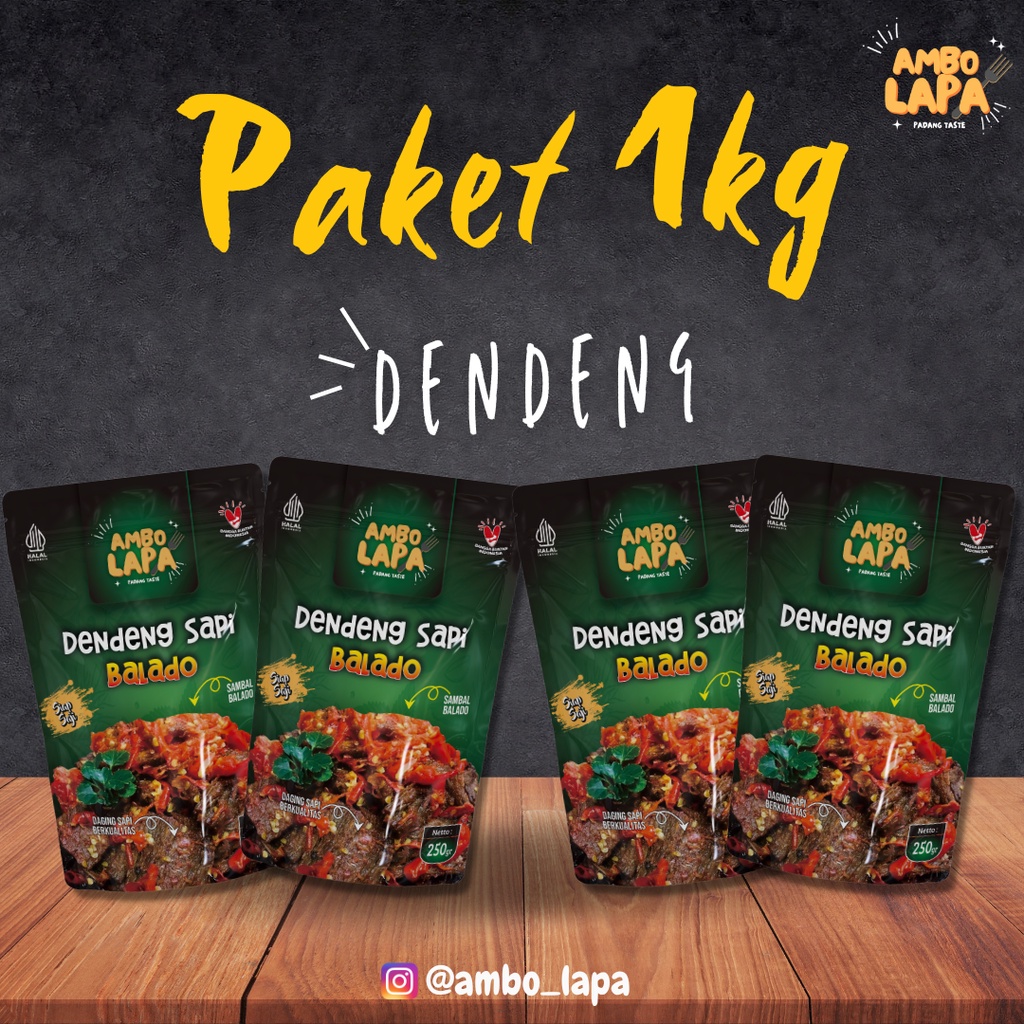 

Ambolapa - Paket 4 Dendeng Balado 1kg