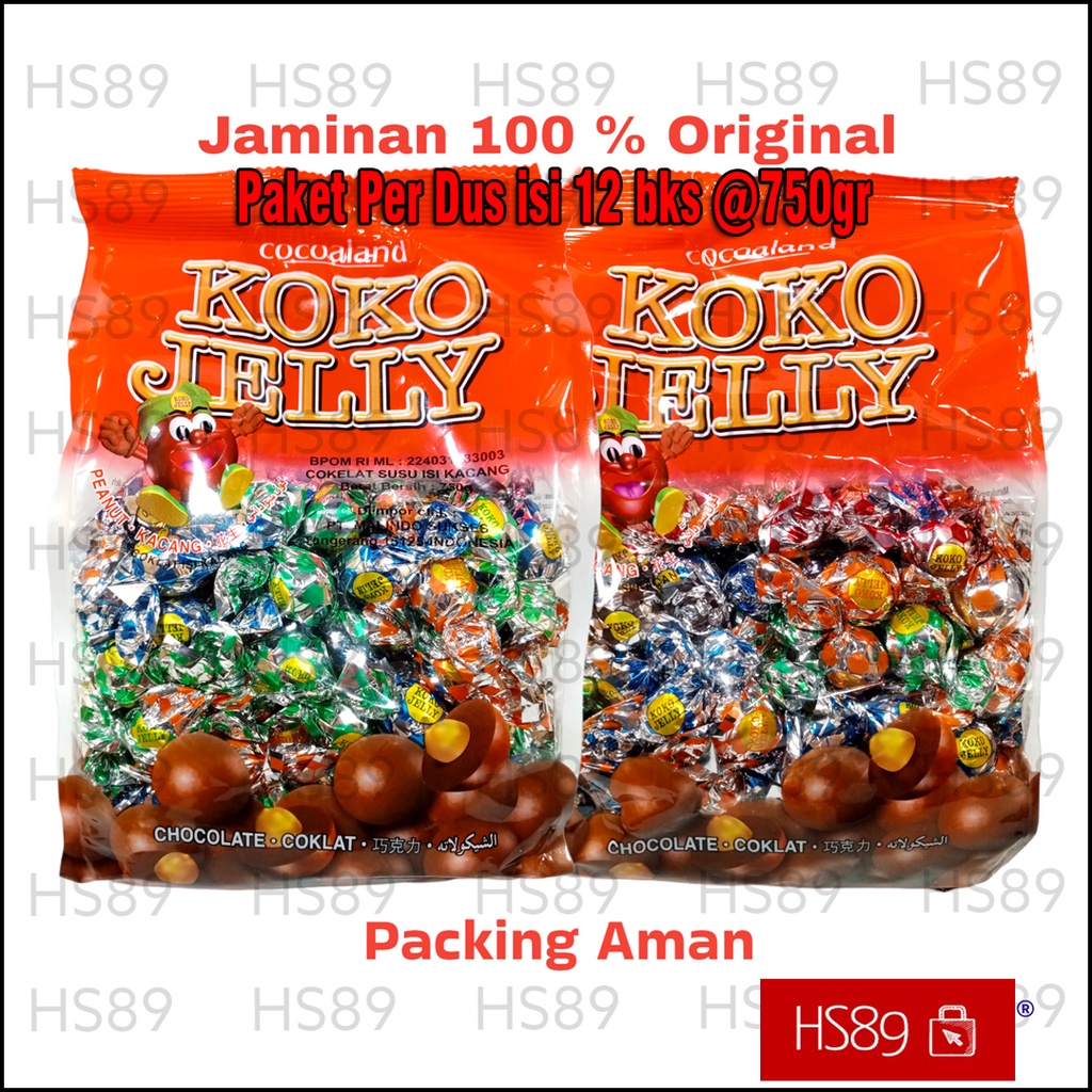 

Koko Jelly Malaysia Per Dus isi 12 bks 750 gr Isi Kacang Peanut Kismis Raisin