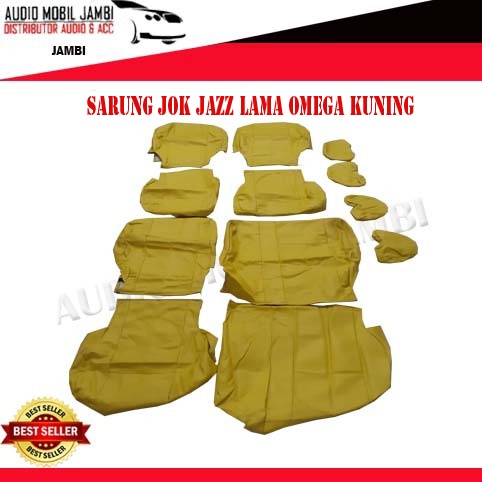 SARUNG JOK MOBIL HONDA JAZZ 2008-2013 OMEGA KUNING