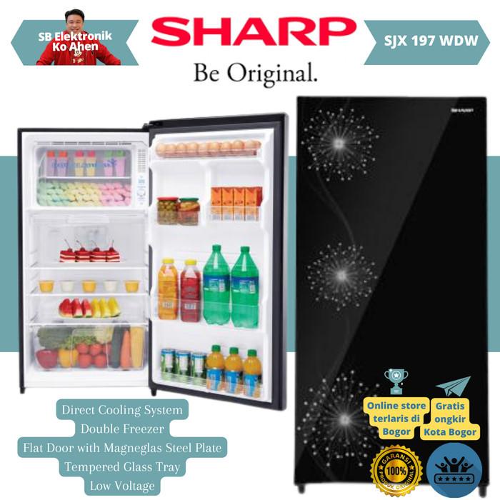 Kulkas Sharp SJX-197WDW Double Freezer 1 Pintu