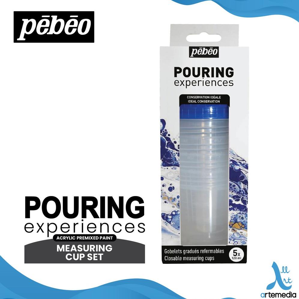 

Alat Lukis Akrilik Pebeo Pouring Experiences Measuring Cup Set