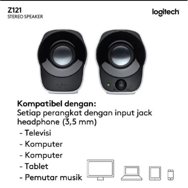 Logitech Z121 Compact Stereo Speaker