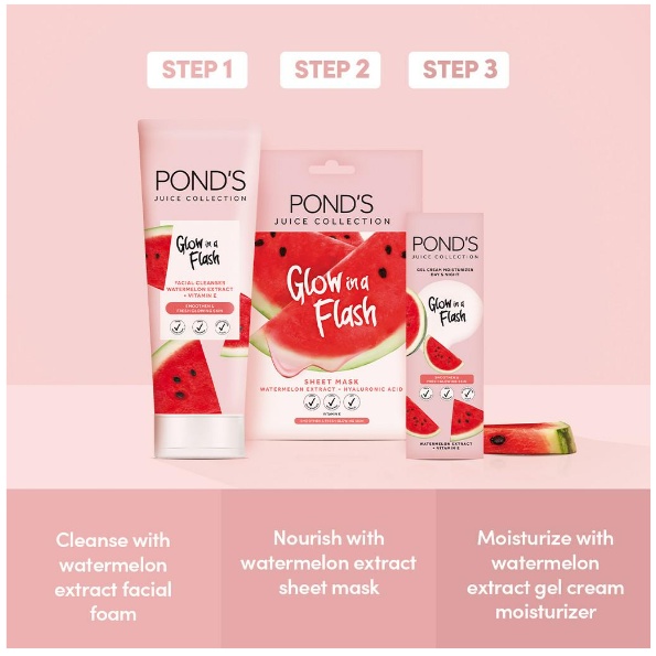 Pond's Juice Collection Cleanser Watermelon Extract 90 gr