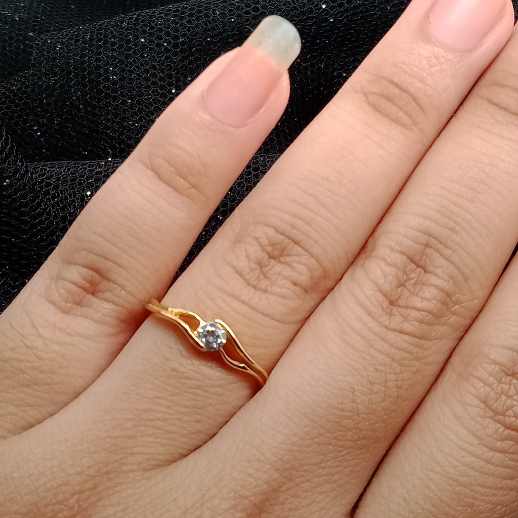 Cincin Emas 17K - 1.5 Gr Kadar 750 - 4391