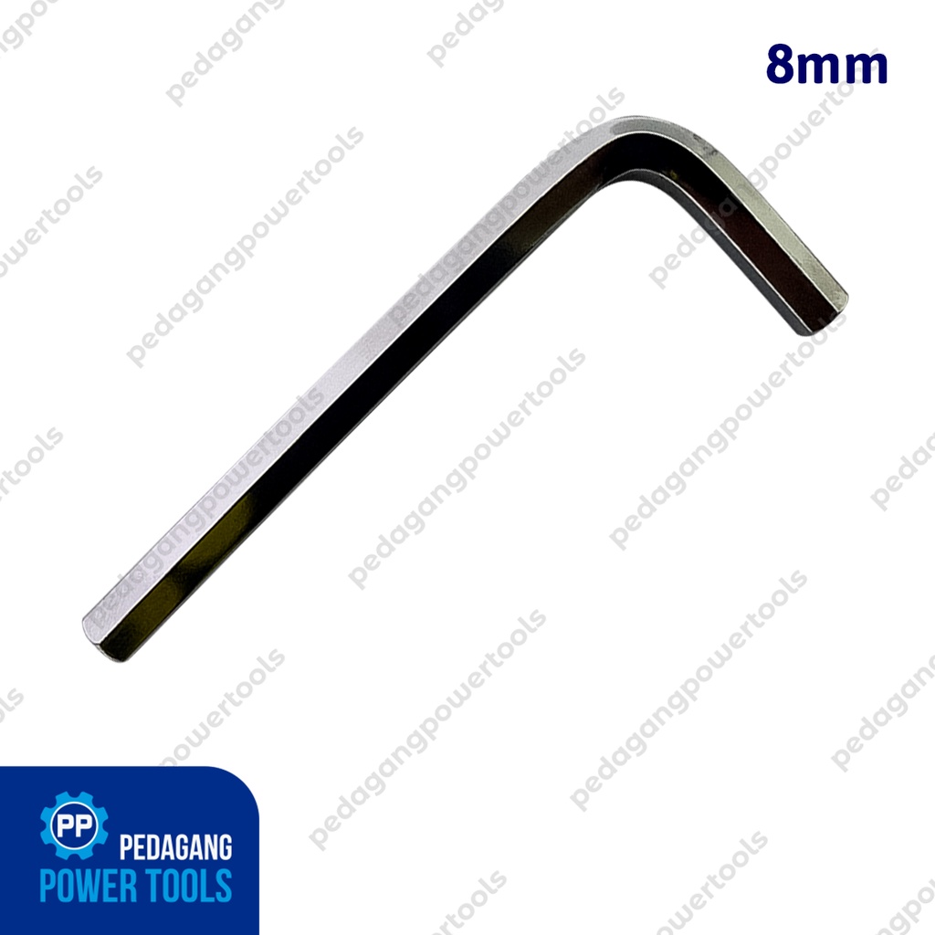 MOLLAR Satuan 8 mm Flat Kunci L Pendek Short Hex Key Wrench Hexagonal