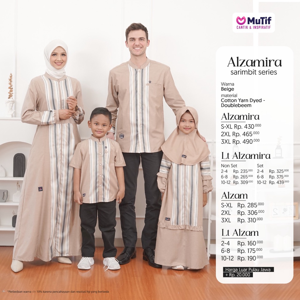 SARIMBIT MUTIF 2023 ALZAMIRA ALZAM/ GAMIS MUTIF 2023 ALZAMIRA/ KOKO LENGAN PANJAMG MUTIF ALZAM