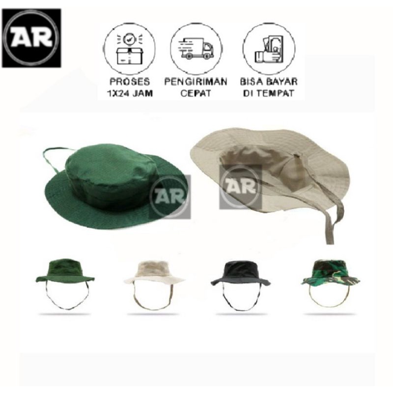 Topi Bucket Rimba / Rimba Hat / Rimba Hiking / Rimba Hutan