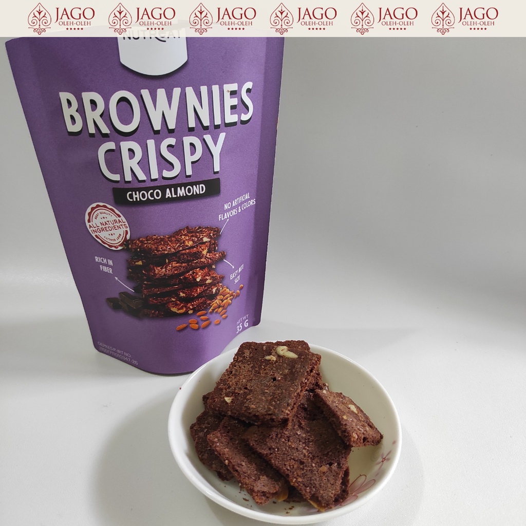 Brownies crispy Bali snack sehat Nutreat - healthy snack - Vegan - Vegetarian snack - camilan instan - Oleh-Oleh dari Bali