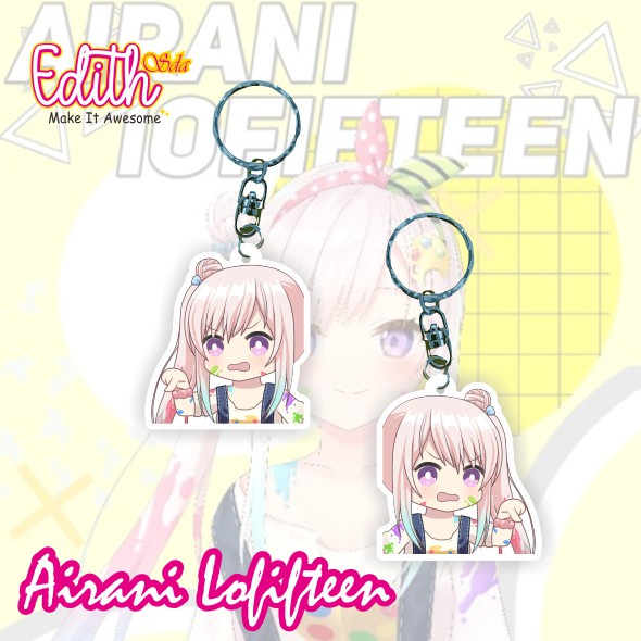 [BUKAN PO]  Gantungan Kunci Vtuber Airani Lofifteen Hololive / Keychain Vtuber Airani Lofifteen Holo