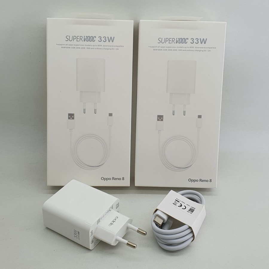 Charger OPPO Reno 8 Type C Super Vooc 33Watt Fast Charging Original