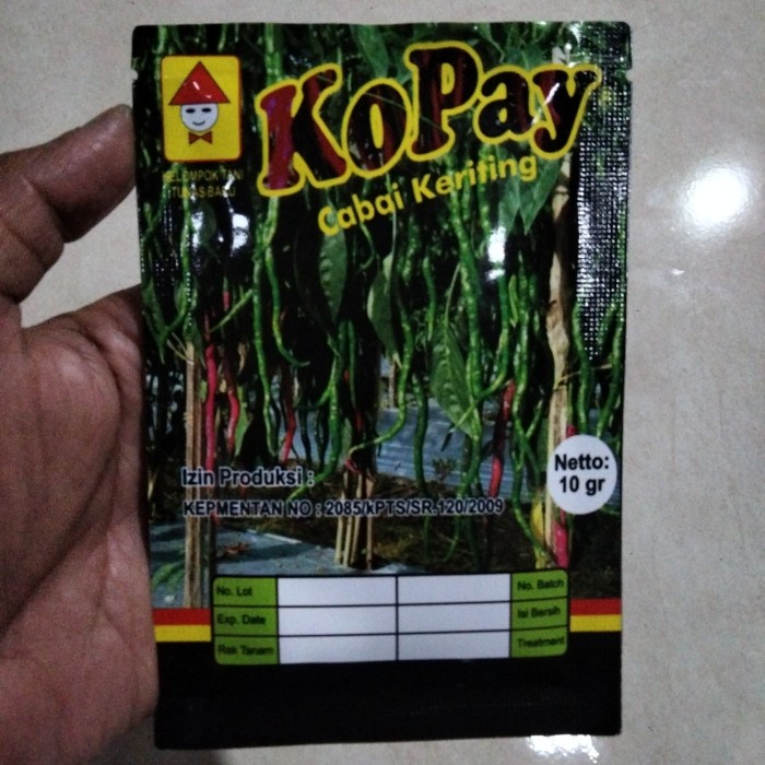 Bibit Cabe Merah Keriting KOPAY 10 Gram - CMK KOPAY - Benih Cabe KOPAY