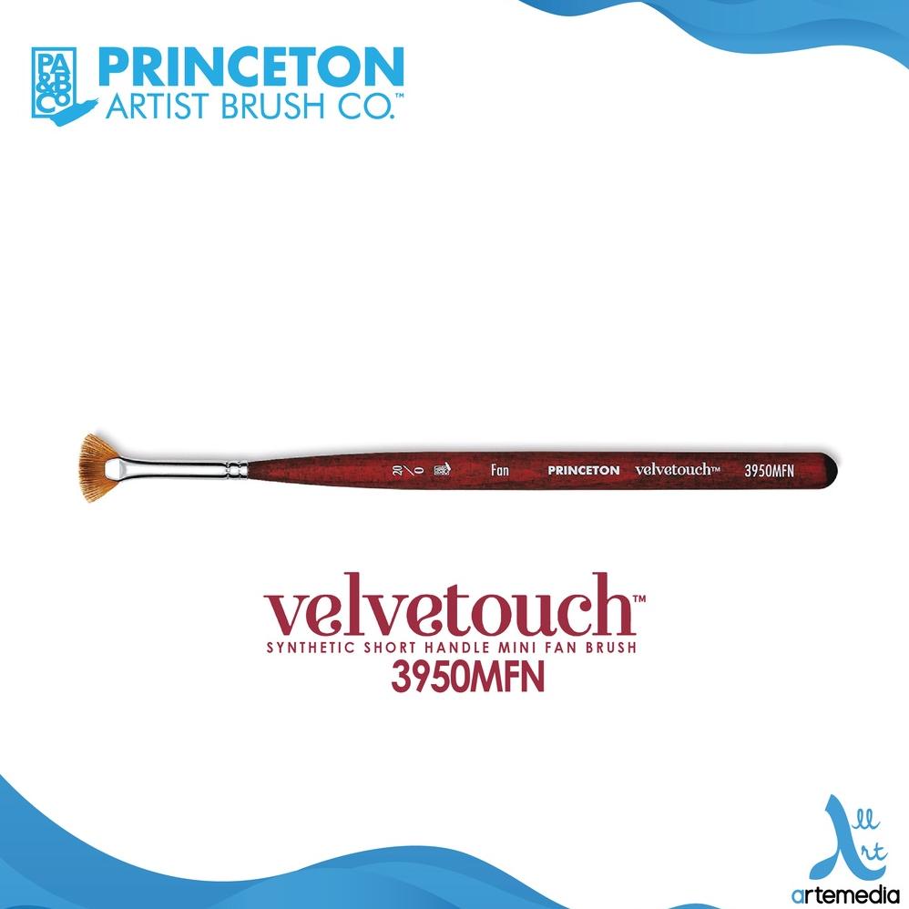 

Kuas Lukis Princeton Velvetouch 3950MFN Mini Fan Synthetic Watercolor Brush Short Handle