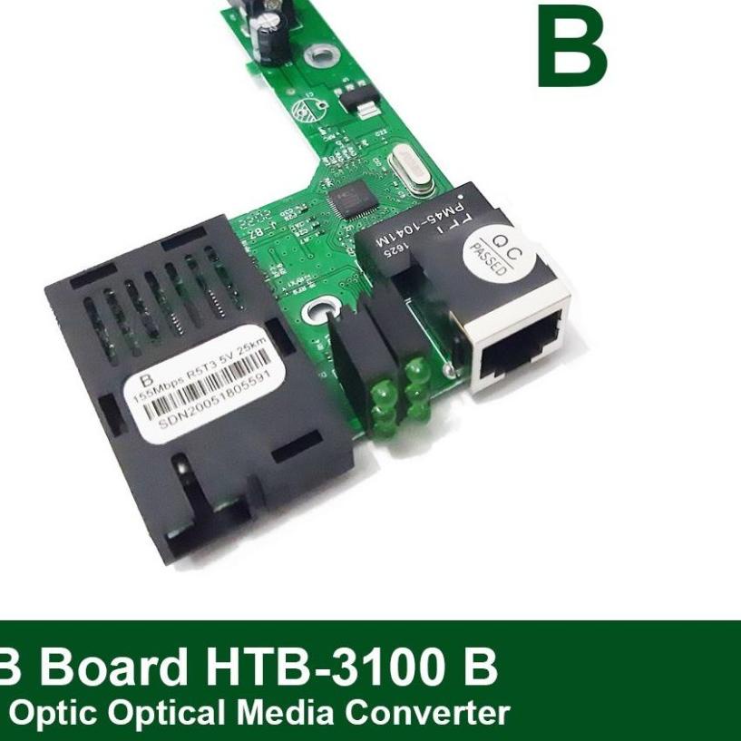 ☪ HTB 3100 Media Converter Fiber Optic Optic Board Only - HTB B ♢