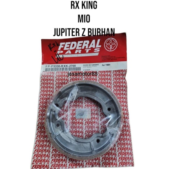 KAMPAS KAIN REM BELAKANG RX KING MIO JUPITER Z FEDERAL PARTS