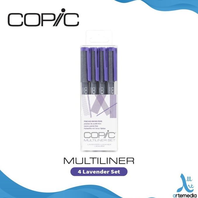 

Drawing Pen Copic Multiliner Lavender Set 4