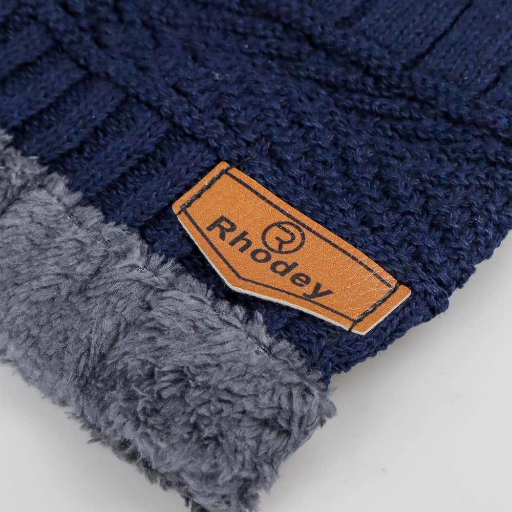 Rhodey Kupluk Wool Winter Beanie Hat - Blue