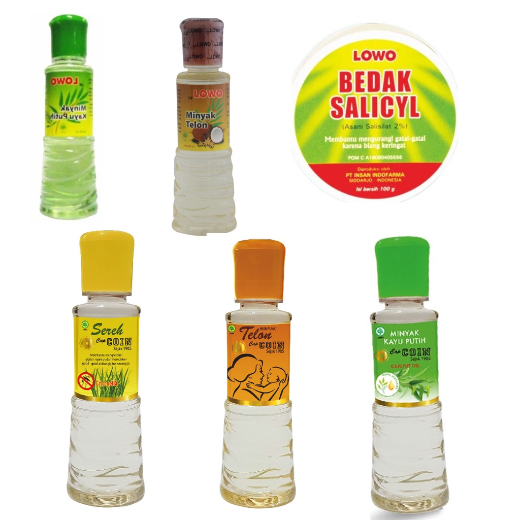 Minyak Kayu Putih Minyak Sereh Minyak Telon Bedak Salicyl Cap Lowo