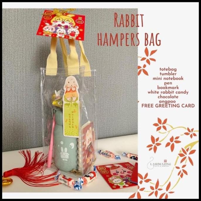 

TAS HAMPERS RABBIT HAMPERS BAG / PARCEL IMLEK / KADO IMLEK / HADIAH CNY / GIFT BOX EL09I09A82L