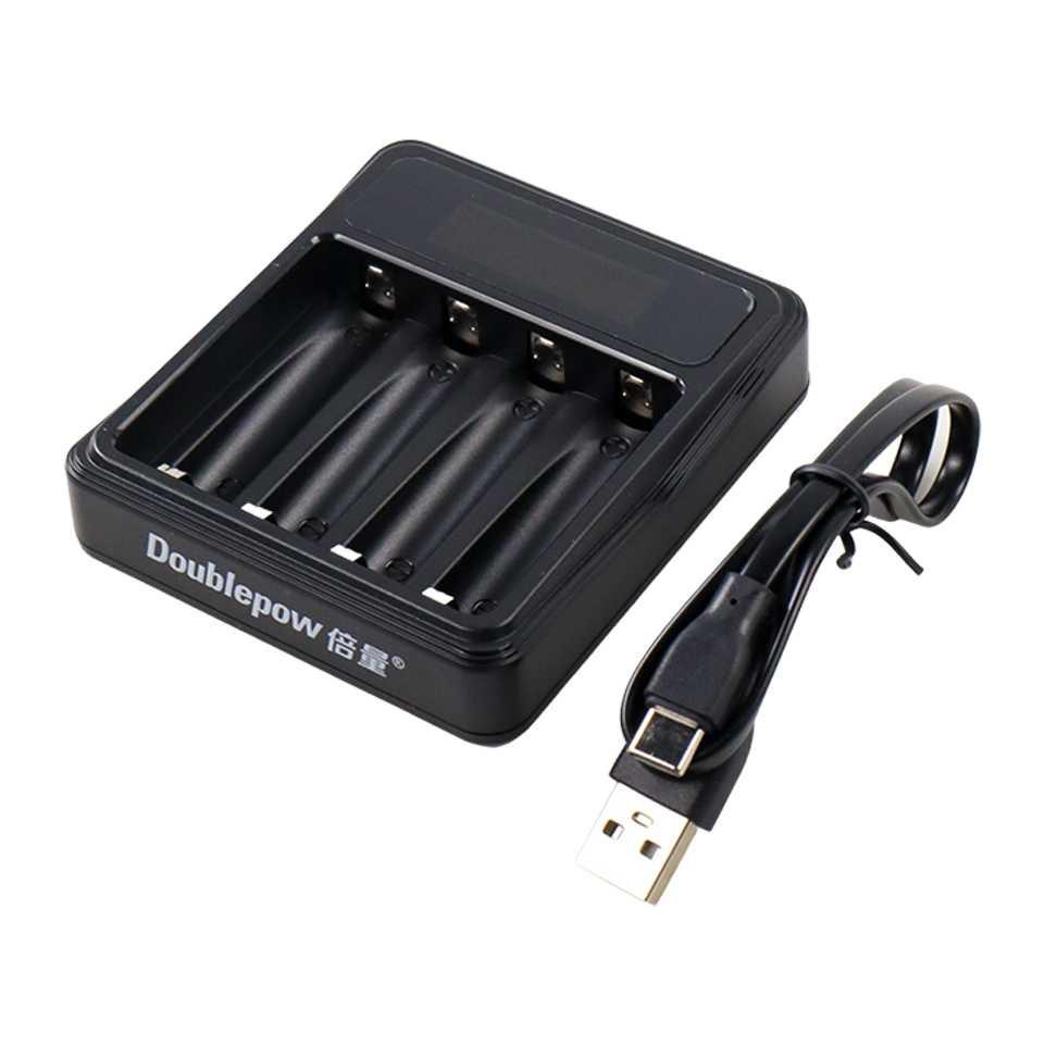 Doublepow Charger Baterai 4 slot AA/AAA Ni-MH Battery 1.2V - UK-L575 - Black