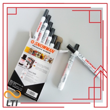 

Spidol Snowman Permanent Marker AG - 12 Spidol Permanen Per Lusin BISA CAMPUR WARNA - HEMAT