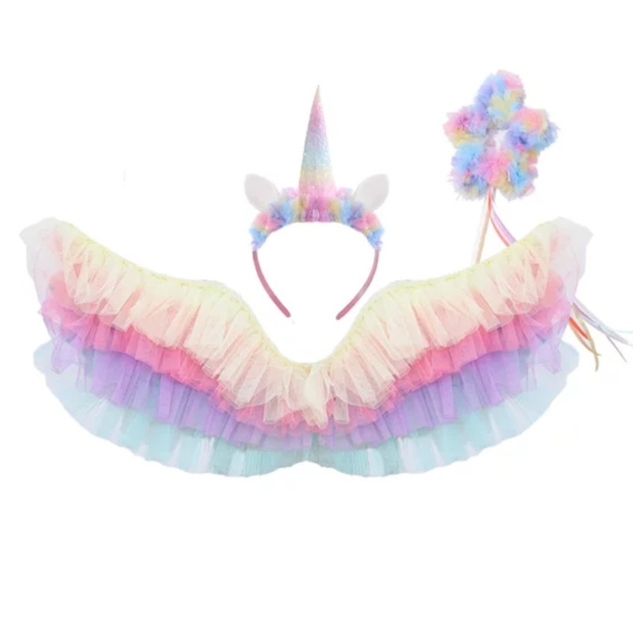 Unicorn Rainbow Tutu Wing Set 4in1 Sayap Unicorn Tutu Rainbow