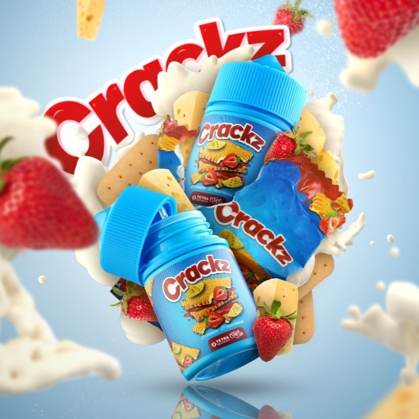 CRACKZ V1 STRAWBERRY CHEESE CRACKERZ 60ML BY TETRA - AUTHENTIC