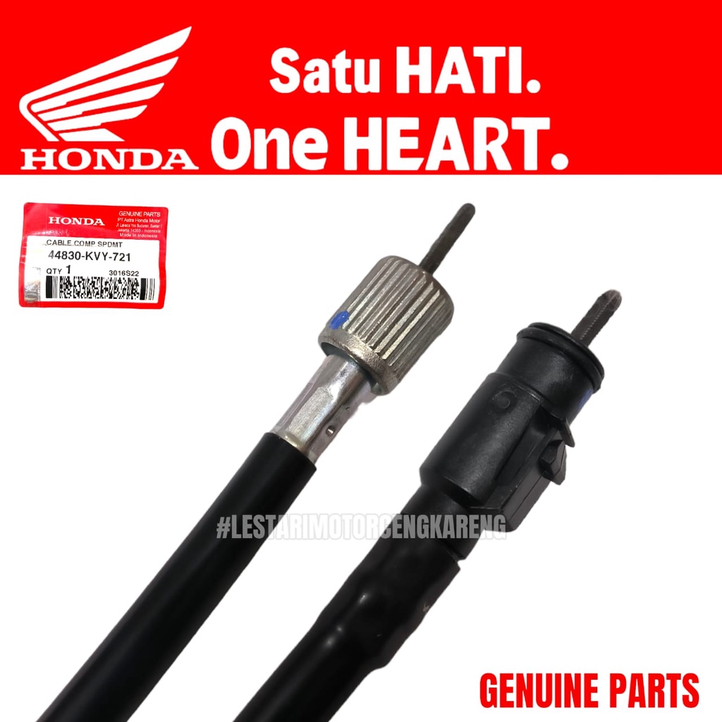 KABEL SPEEDOMETER BEAT SPACY VARIO KARBU INJEKSI 44830-KVY-721 ORI AHM