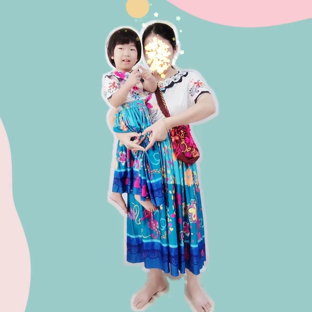 PROMO GILA Encanto Cosplay Adult Isabella Mirabel Madrigal Costume Dolores Pepa Princess Dress Girl 