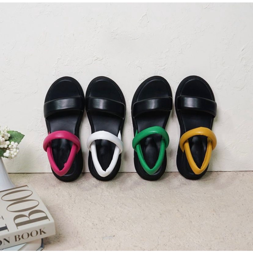 STORIES STOREE - Sandal Wanita Wedges Casual Strap Foam