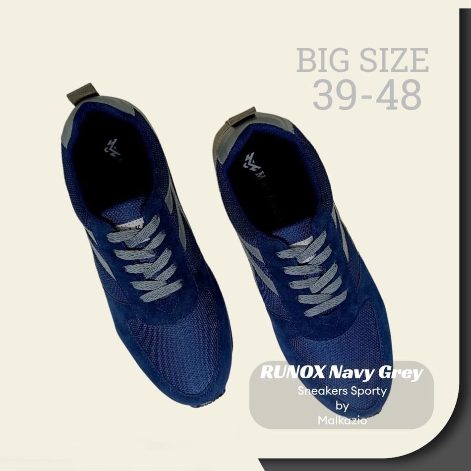 COMPTON BIG SIZE | Sepatu Pria Casual Skate Sneakers Import Ukuran Besar Jumbo 39-48 Premium