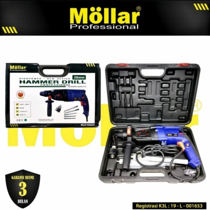 Mesin Mollar Mesin Bor Bobok Tembok Beton Model Sds Rotary Hammer Drill 26Mm