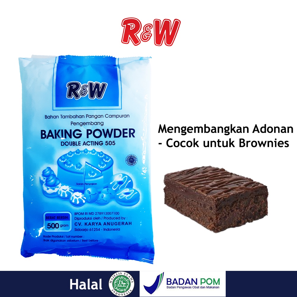 Baking Powder Pengembang Kue Rajawali R&amp;W RW 15 gr Biru Double Acting 1 Pack