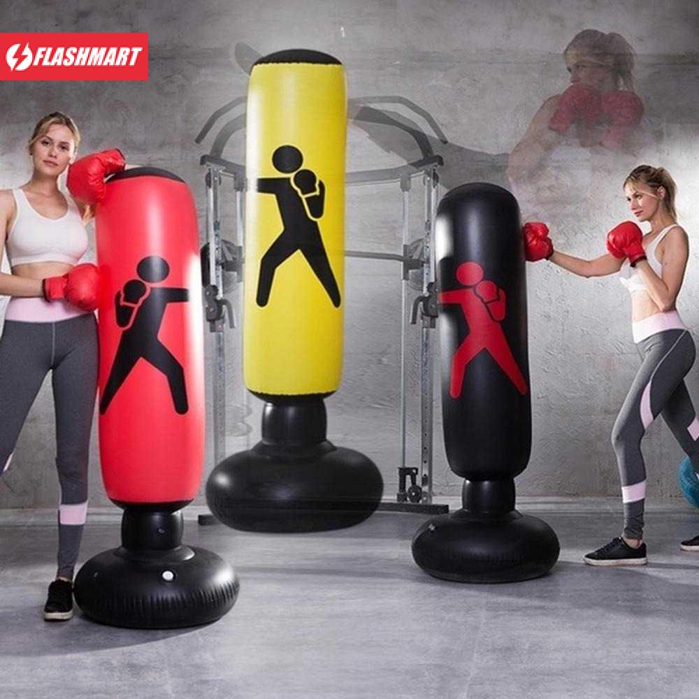 Flashmart Vertical Punching Bag Tiang Samsak Inflatable 1.6M - DS0096