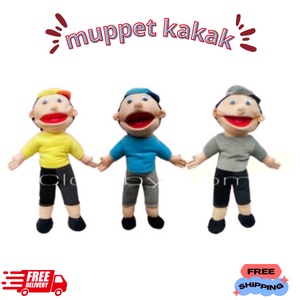 Promo!! Boneka Tangan Muppet Kakak Laki Laki | Mainan Edukasi Mulut Gerak