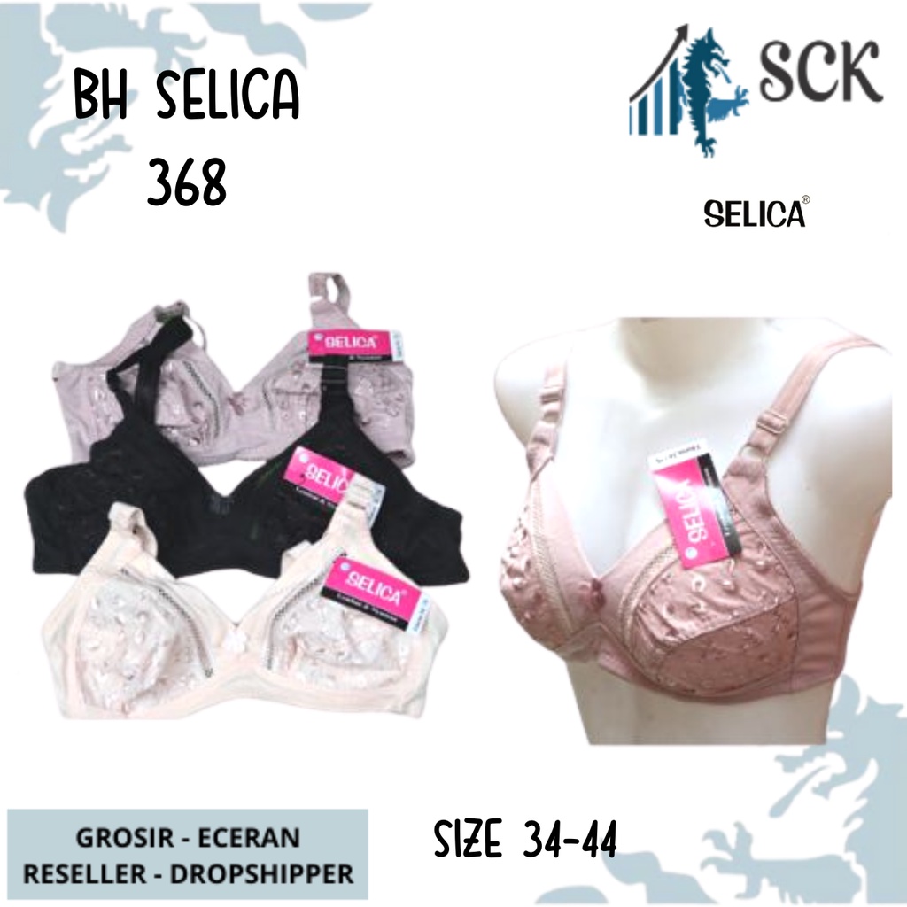 BH SELICA 368 Tidak Ada Busa &amp; Kawat Size 34-44 Warna / Pakaian Dalam SELICA 368 / BH SELICA 368 Tanpa Busa