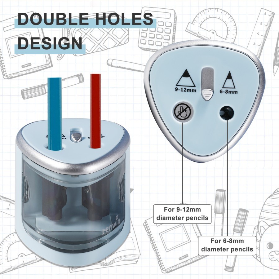 Trend-Rautan Serutan Electric Pencil Pensil Otomatis Elektrik Sharpener