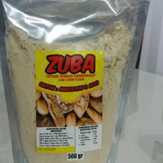 

☂ ZUBA CAKE Tepung Untuk Cake Rendah Karbo 500 gr ✮