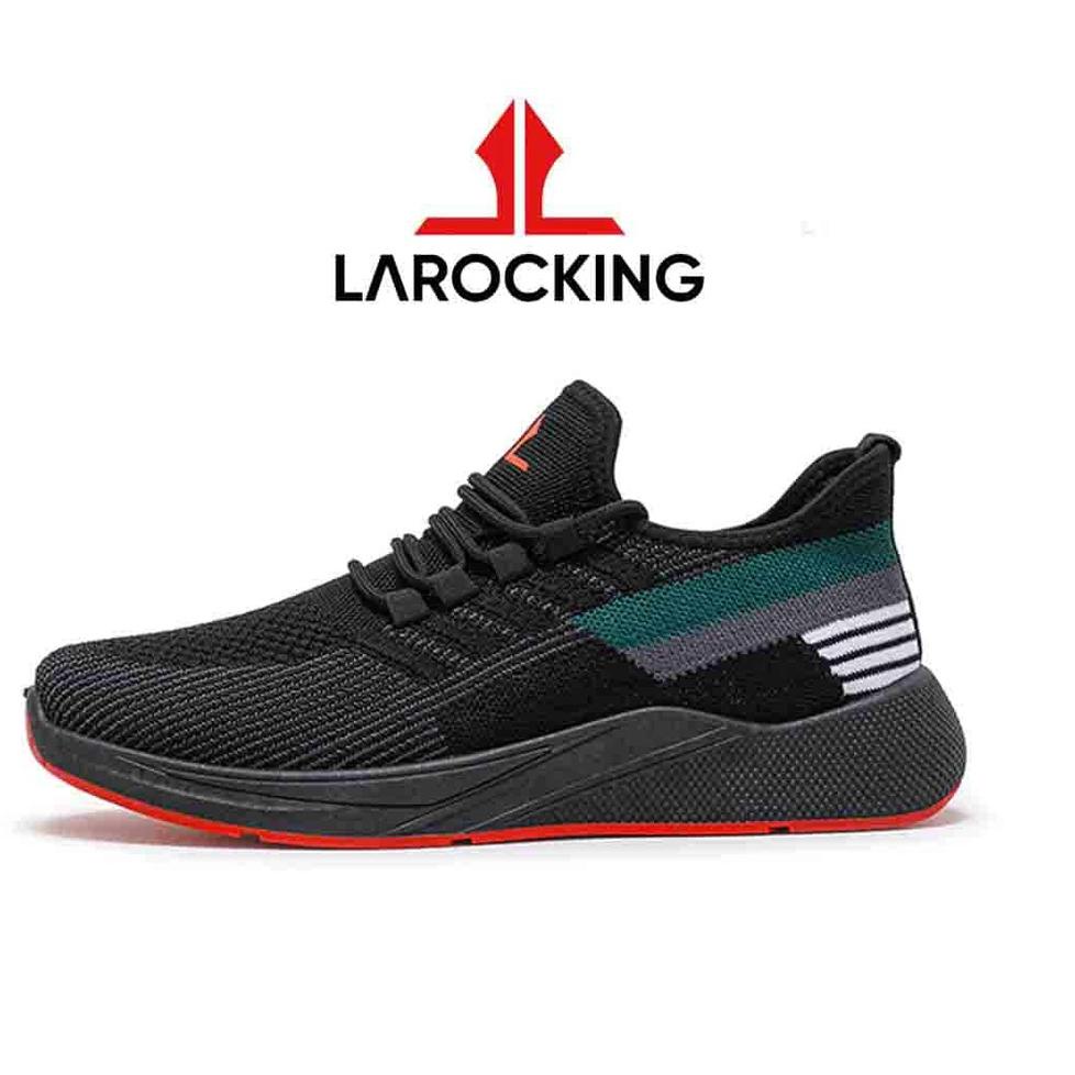TERLARIS Larocking - Vortex Hitam | Sepatu Sneakers Running Gym Shoes Sports