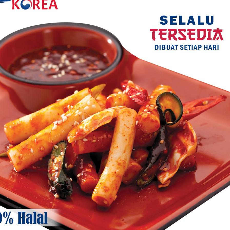 

➵ PLAZA KOREA TTEOKBOKKI 400 GR + SAUCE FRESH - TTEOK TOPOKKI TOKPOKI KOREAN FOOD RICE CAKE KUE BERAS KOREA ◙